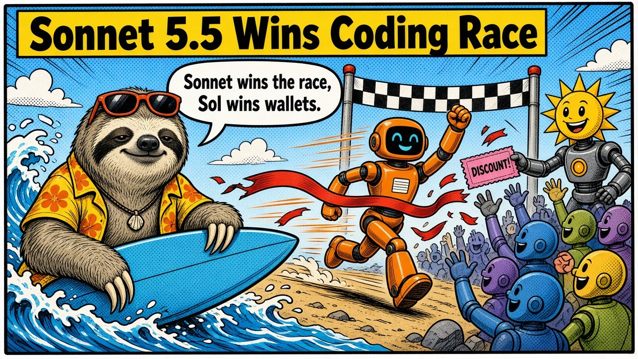 Claude Sonnet 5.5 leads the Coding Agent Index; GPT-6.1 Sol is cheaper Claude Sonnet 5.5 leads the Coding Agent Index; GPT-6.1 Sol is cheaper โ ๐ Sonnet wins the race, Sol wins the wallet ๐ฐ