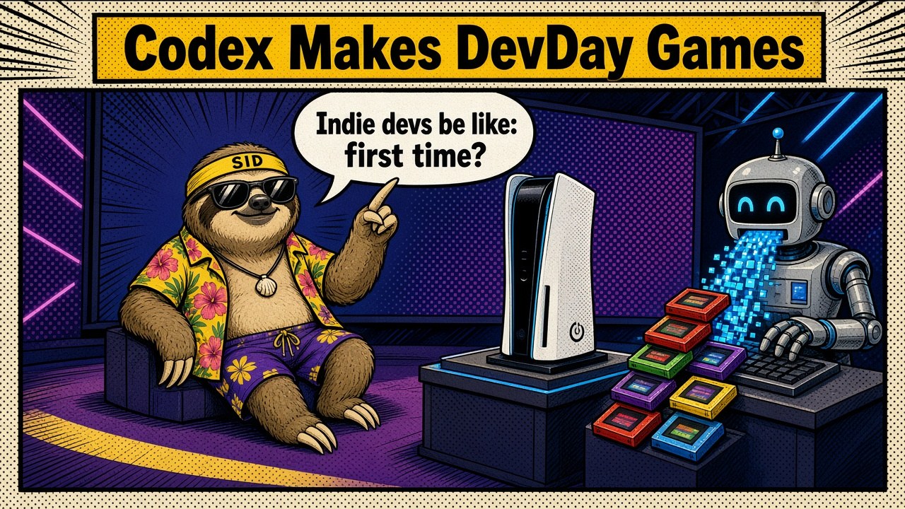 OpenAI DevDay: new console and 13 games made with Codex OpenAI DevDay: new console and 13 games made with Codex โ ๐น๏ธ 13 games from Codex. Indie devs: 'first time?' ๐