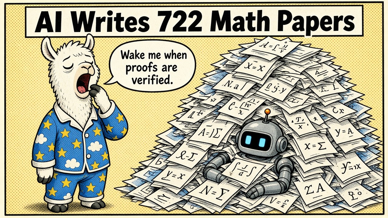 OpenAI publishes 722 AI-written math papers OpenAI publishes 722 AI-written math papers โ ๐งฎ Cool, but it's an unreleased internal model ๐. Wake me up when the proofs are verified ๐ด